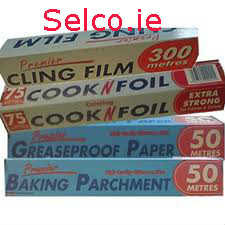 Cling Film Cleaningsuppliesireland.ie tin Foil- Baking