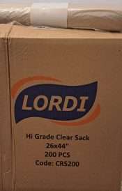 Clear Sacks Bin Bags Cleaningsuppliesireland.ie Strong Refuse Sack