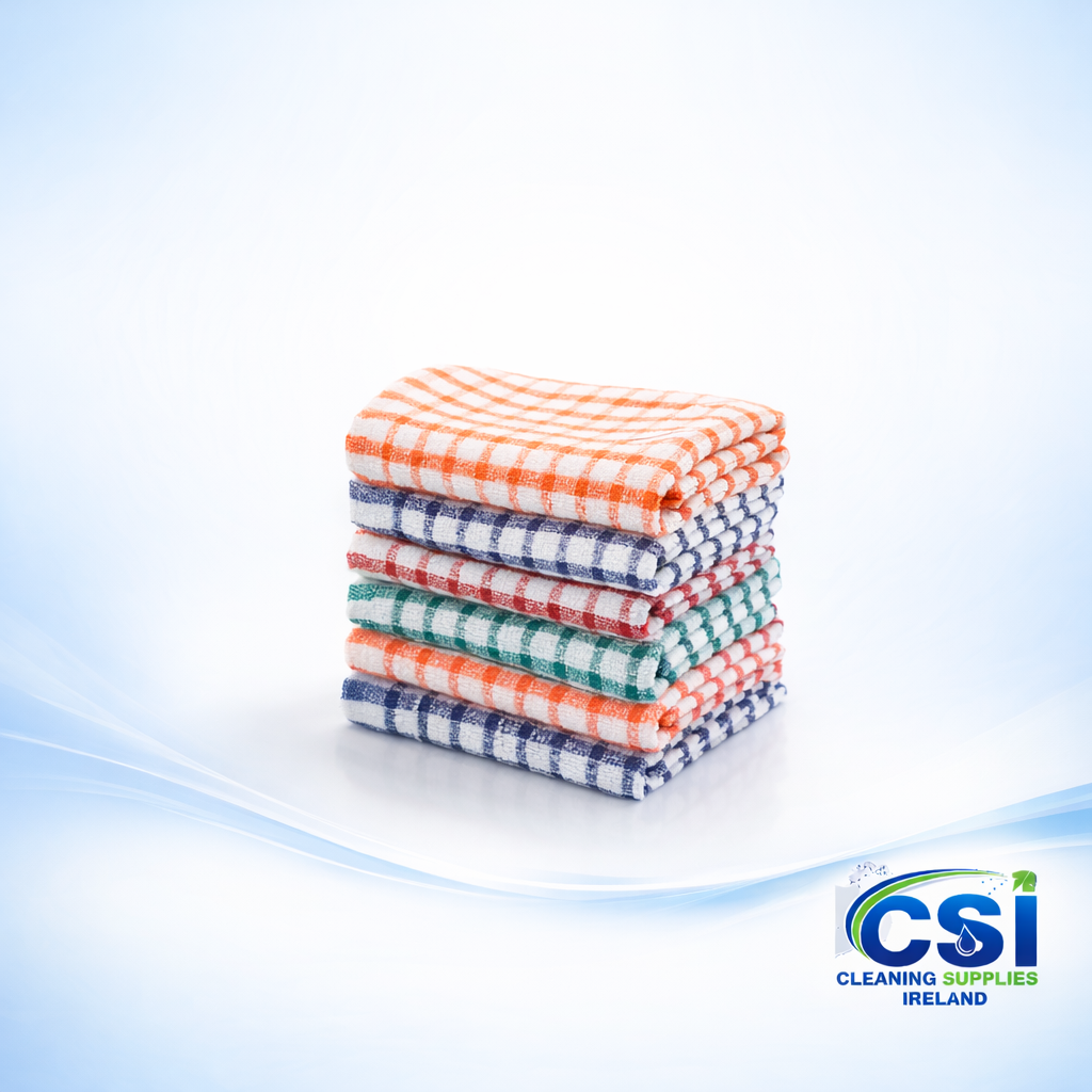 10 x Large Cotton Tea Towels – Everyday Value Pack