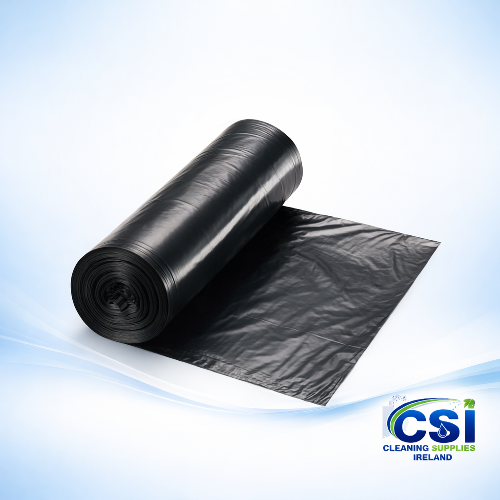 120L Black Refuse Sacks 38x42 – Strong Commercial Bin Liners (Case of 200)
