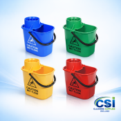 12 Litre Mop Bucket with Wringer – Colour Coded (HACCP)