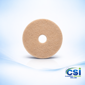 Tan Floor Polishing Pads 15 Inch - High Gloss (Box of 5)