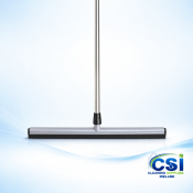 18" Heavy Duty Foam Floor Squeegee with Handle (Gray)