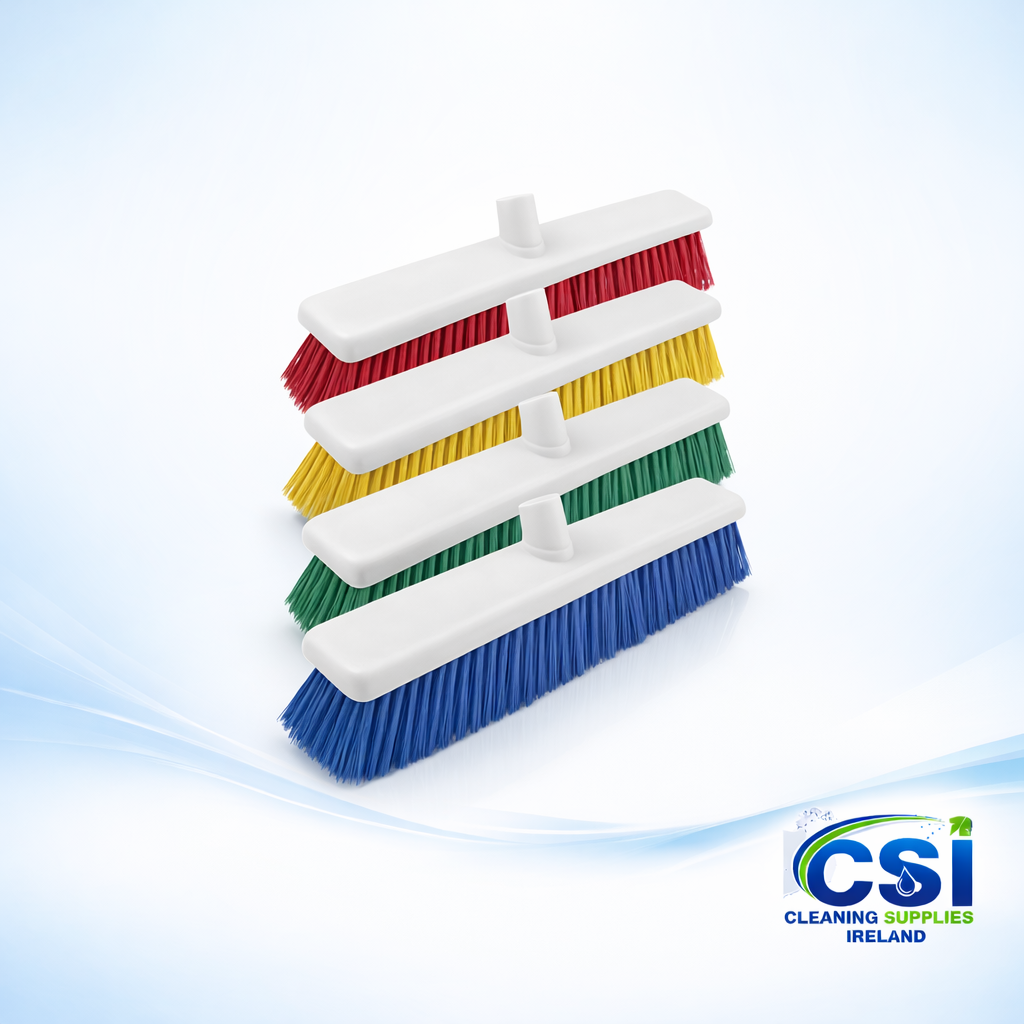 18 Inch Hygiene Brush Head Soft Texture HACCP Safe Food Grade Sweeping Brush Ireland