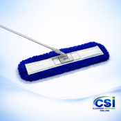 24" Dust Control Sweeper Mop - Complete Set (Blue)