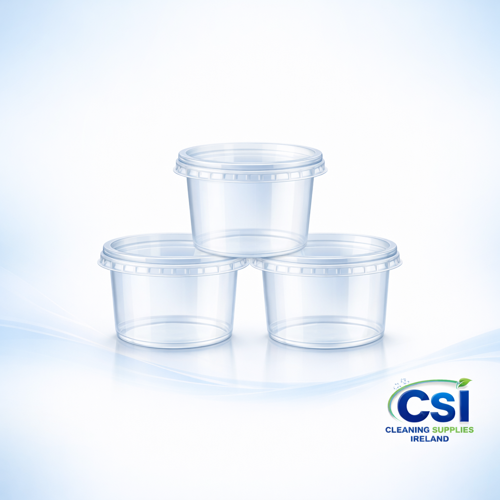 4oz Clear Portion Sauce Pots with Lids 2500 Combo Pack Ireland