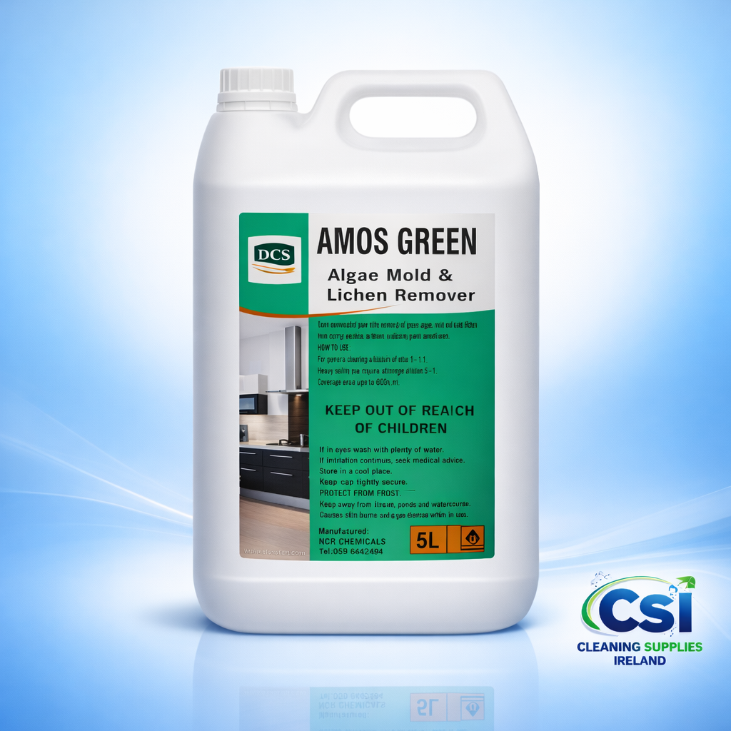 Amos Green 5L Patio and Decking Cleaner Algae and Moss Remover Sale Ireland