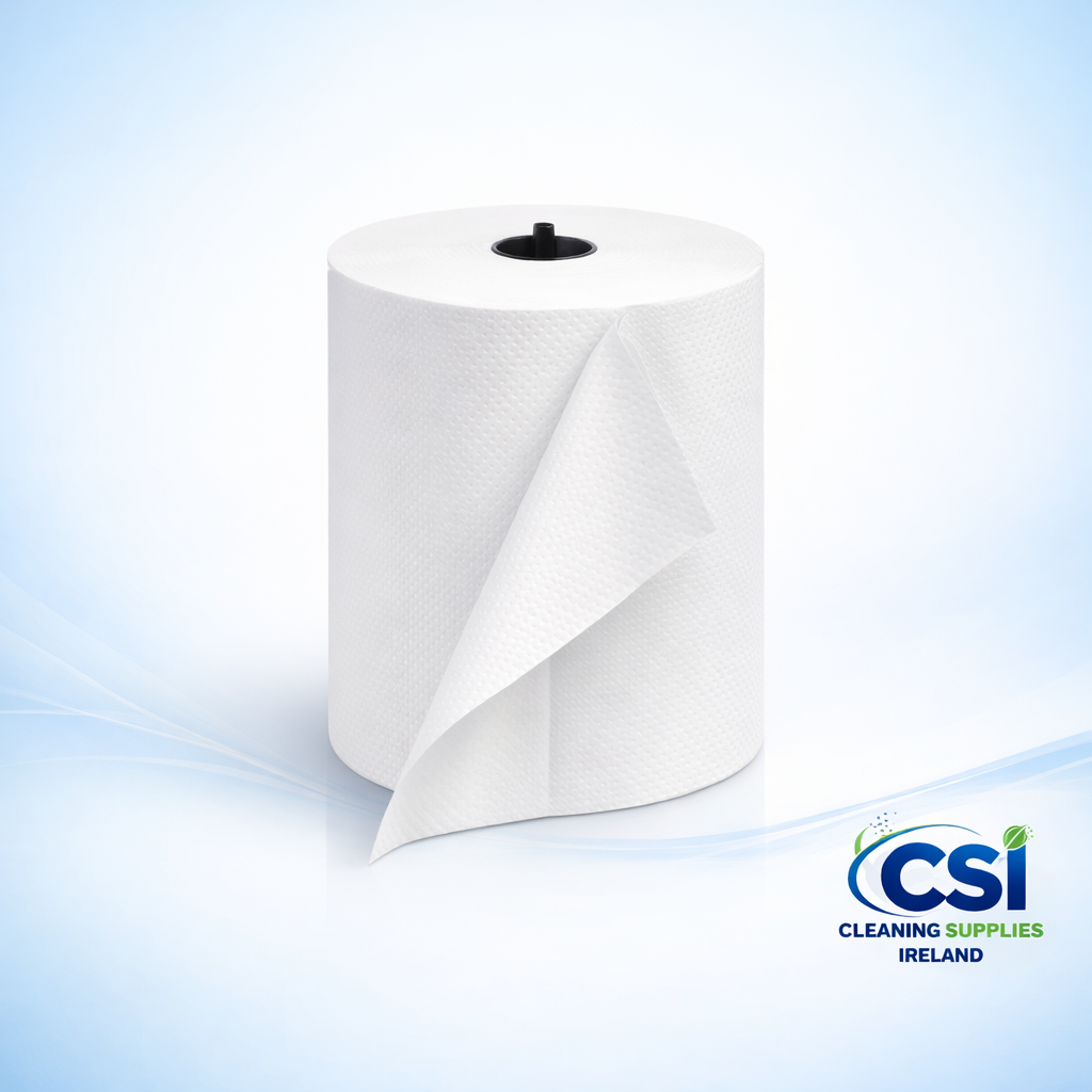 Autocut AW1 White Hand Towel Rolls 2-Ply Embossed Case of 6