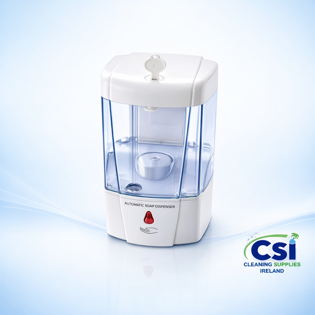 Wall mounted automatic hands-free soap and sanitiser dispenser with 700ml refillable tank