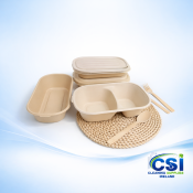 Bamboo Food Box - Compostable Takeaway Container (300 Case)