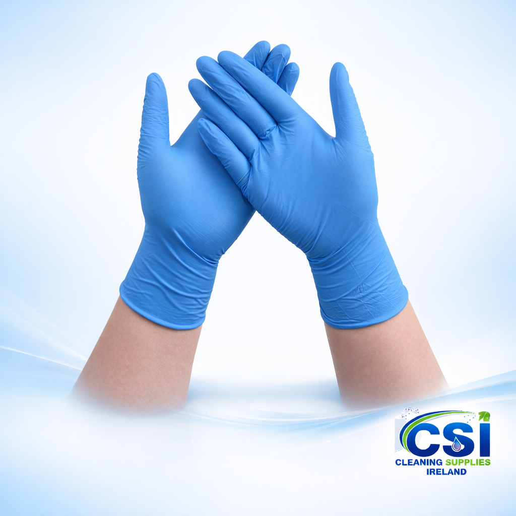 Box of 100 Blue Nitrile Gloves Powder Free Medical Grade AQL 1.5