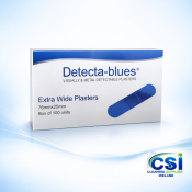 Food Safe Blue Plasters - Metal Detectable (Box of 100)