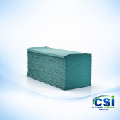 Blue Z Fold Hand Towels 1 Ply Interleaved Zig Zag 3000 Sheets