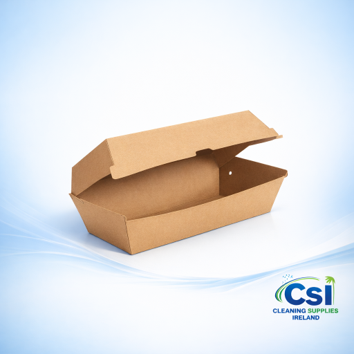 Brown Kraft Hotdog Box Fully Compostable Takeaway Food Packaging 200 Pack Ireland