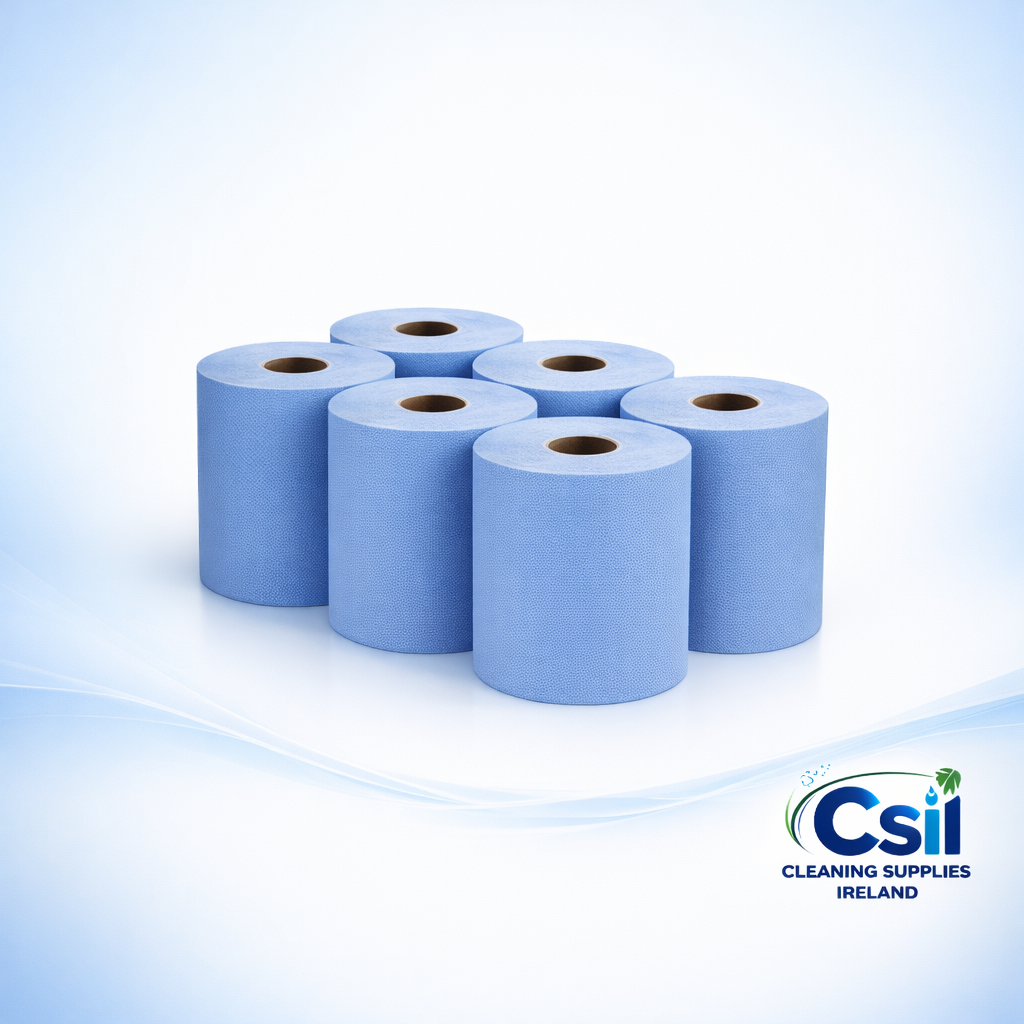 Bulk Deal 30 Packs of 2-Ply Centrefeed Blue Rolls