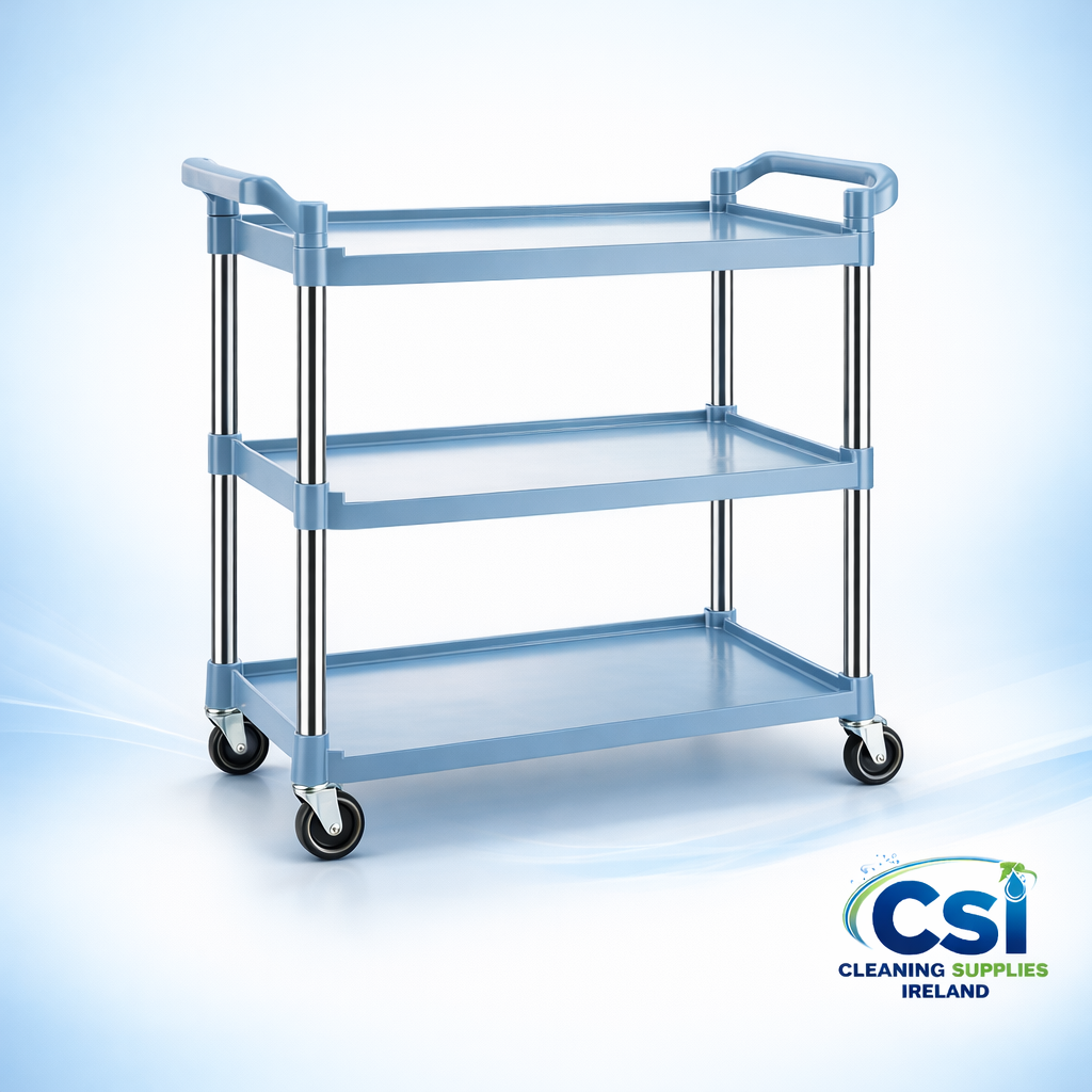 Professional 3-Shelf Catering Trolley Multipurpose Service Cart 90kg Capacity