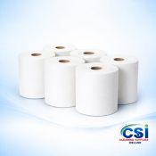 Centrefeed Roll TM2 - 2 Ply White (6 Rolls x 650 Sheets)