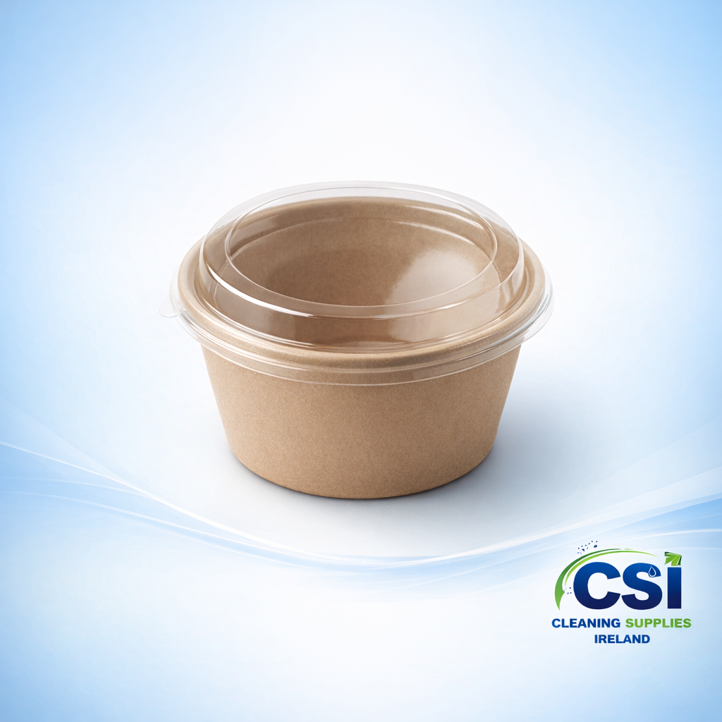 Round Clear Lids for 750ml and 1000ml Pulp Salad Bowls