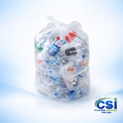 Clear Slim Jim Bin Liners 33x37 – Strong Recycling Sacks (Case of 200)