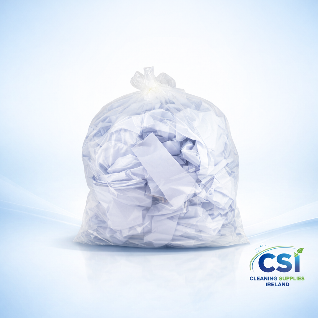 Strong Clear Swing Bin Liners 25 x 30 Inch - Bulk Case of 500