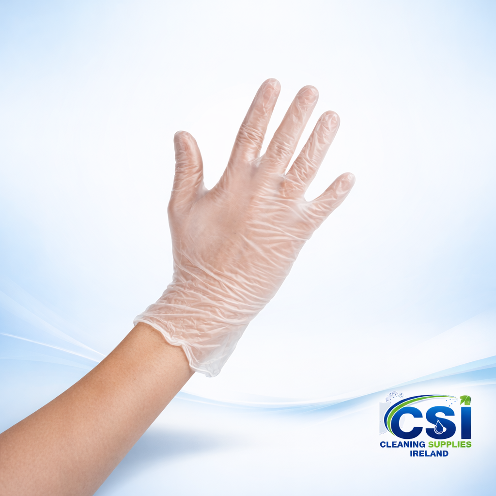 Vinyl Disposable Gloves (Powdered) - Box of 100 (Latex Free)