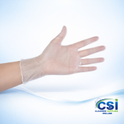 Clear Vinyl Disposable Gloves Powder Free Pack of 100 Ireland
