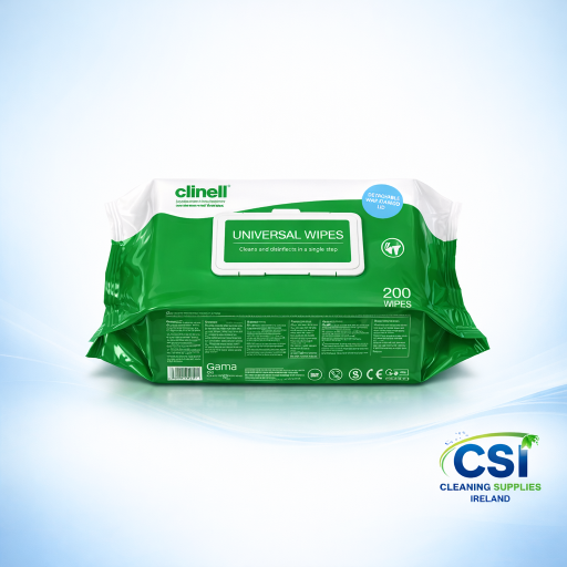 Clinell Universal Sanitising Disinfectant Wipes 200 Pack for Medical and Surface Use Ireland