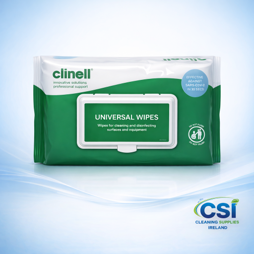 Clinell Universal Wipes CW200 Healthcare Disinfectant Sanitising Wet Wipes Case of 6 Packs Ireland