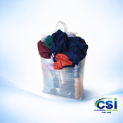 Coloured T-Shirt Cleaning Rags - 10kg Bag (Recycled Cotton)
