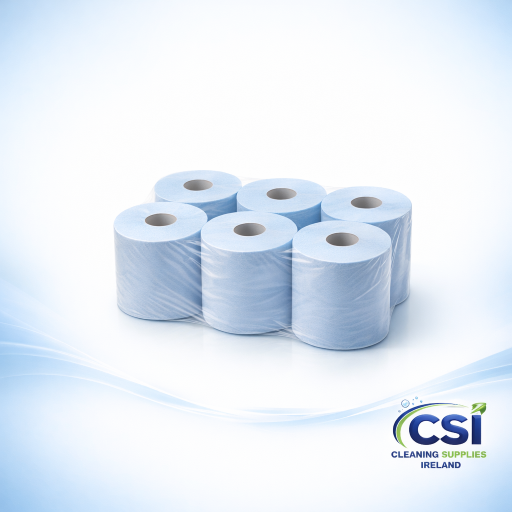 CWS Jantex Hand Towel Roll Blue 2-Ply 144m Cellulose Fibre 6 Pack