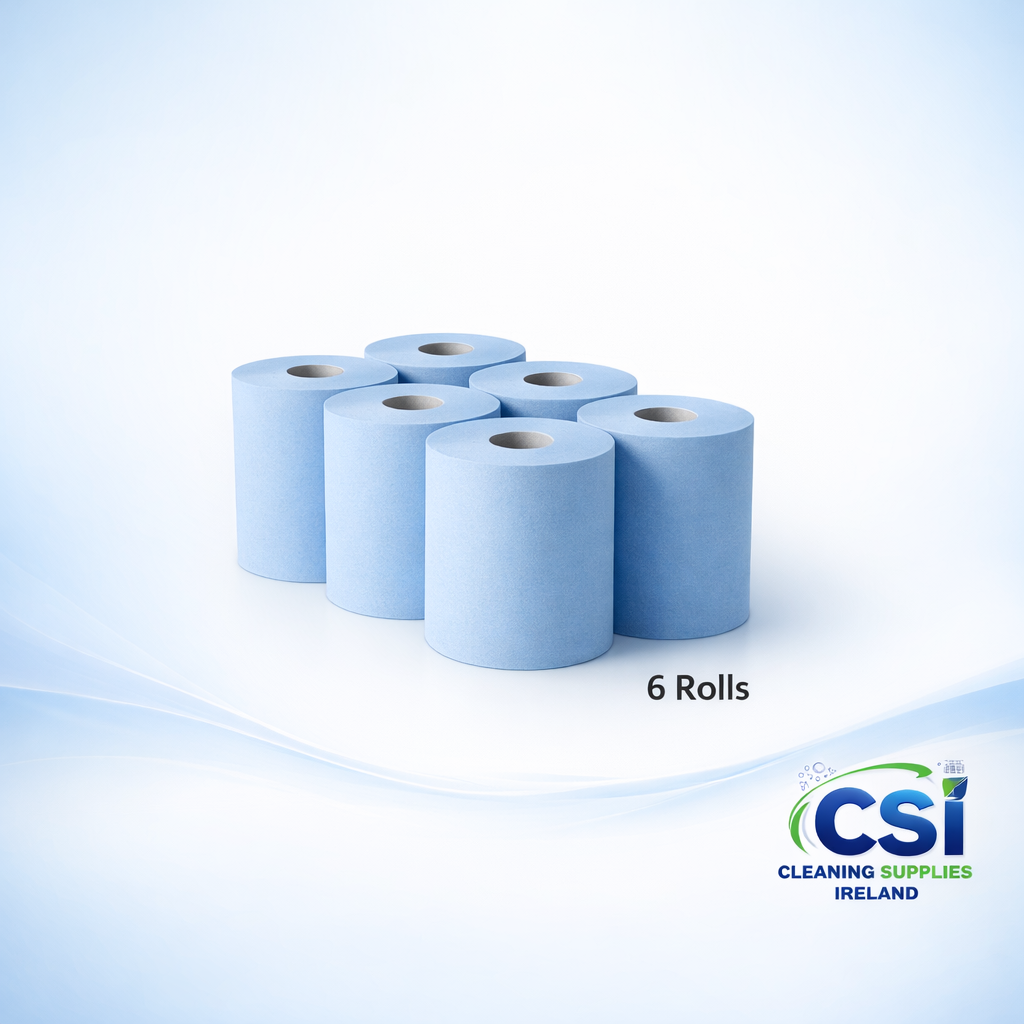 Dairy Hand Wipes Strong 2-Ply Heavy Duty 150m Wiper Rolls 6 Pack Ireland