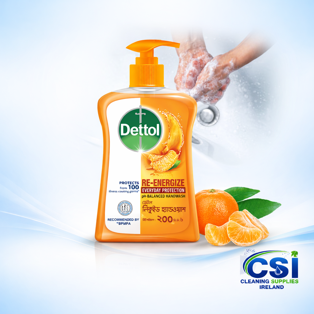 Three pack of Dettol antibacterial liquid hand soap 250ml pump bottles