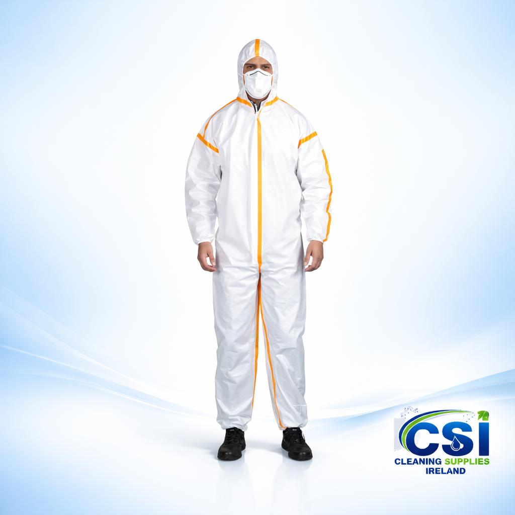 Disposable Coverall Suit 3 Pack Individually Wrapped for Body Protection