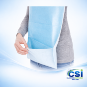Blue Disposable Patient Bibs Case 500
