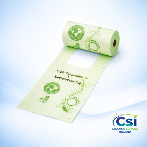 earth2earth Compostable Vest Carrier Bags 21cm x 29.5cm Green 1800 Pack