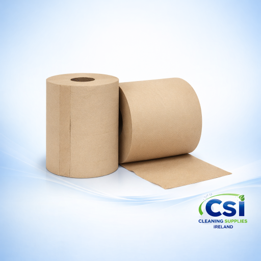 Eco Natural Brown Kraft Centrefeed Roll 100% Recycled 2-Ply 6 Pack Ireland