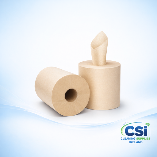 Eco Natural Kraft Centrefeed Roll Brown 2-Ply Biodegradable 144m Ireland