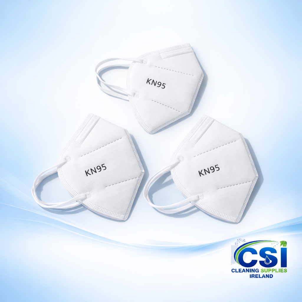 FFP2 N95 Face Mask Aura Style Flat Fold 3-Panel Respirator 10 Pack