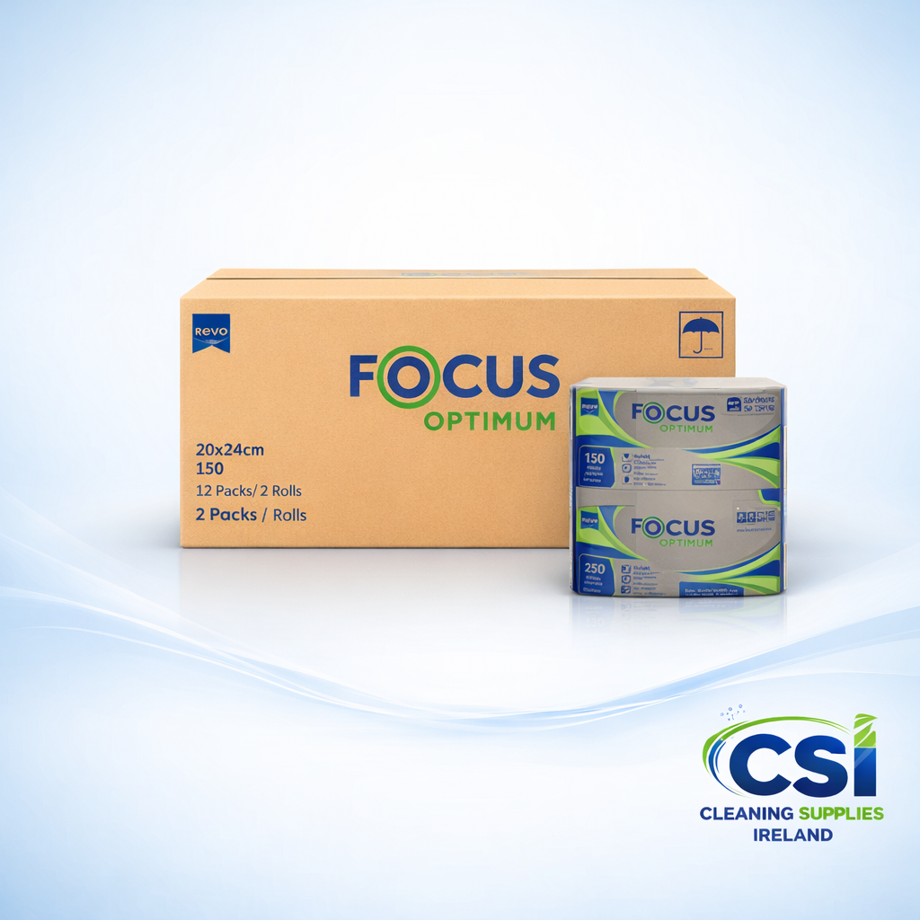 Focus Z-Fold Hand Towels 2ply White 24cm x 22.5cm for Professional Washrooms