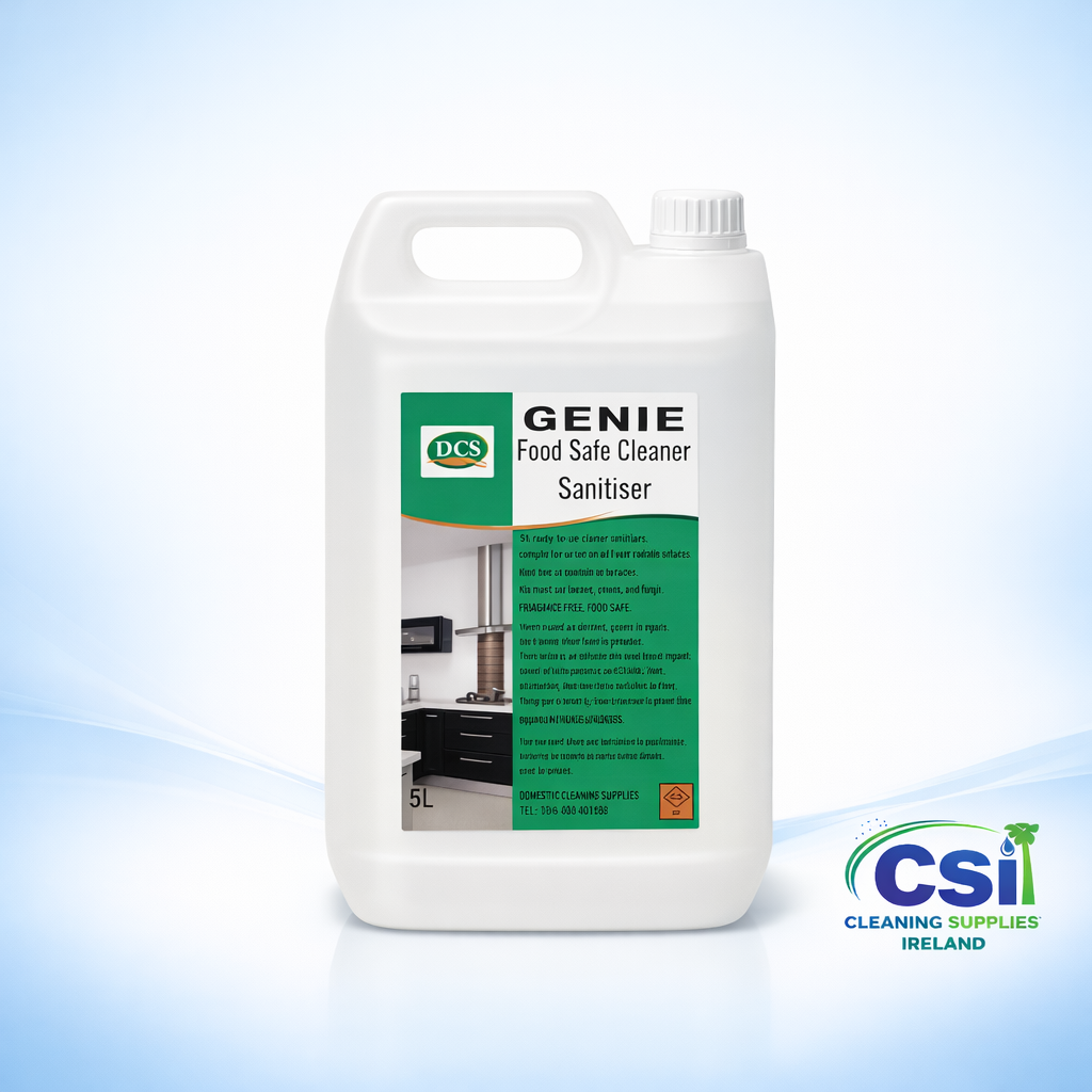 Genie Sanitiser Cleaner 5L Concentrate with 2 Free Spray Bottles