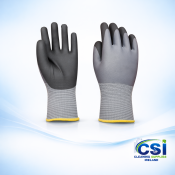 Gripster NBR Foam Gloves Grey