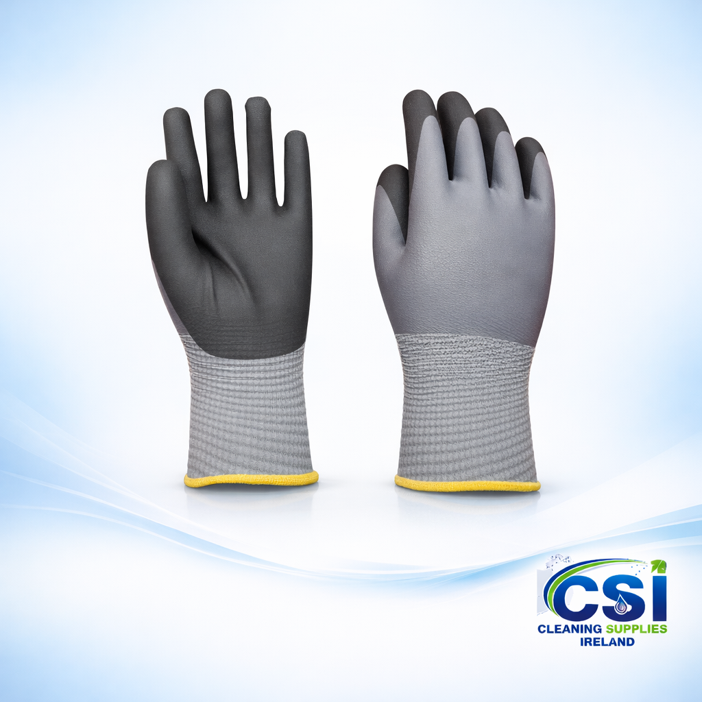 Gripster NBR Foam Gloves Grey