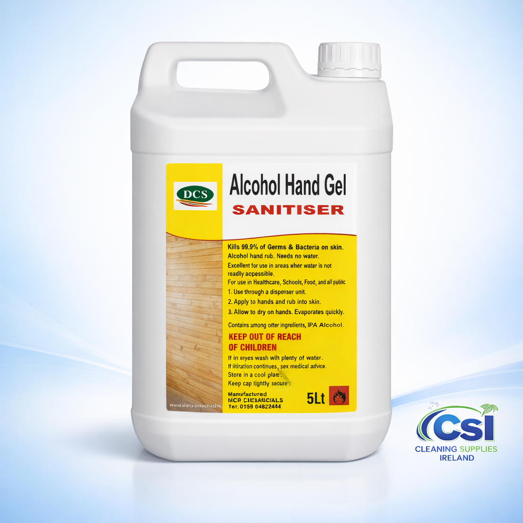 Hand Sanitiser Alcohol 70% Gel Medical Grade IPA 5L Refill Manufactured in Ireland