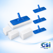 Handi-Kit Floor Edge Cleaning Tool - Doodlebug Style (+ 3 Blue Pads)