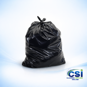 Heavy Duty Black Bin Bags – 26x44 Refuse Sacks (Roll of 25)