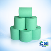 Heavy Duty Green Wipe Rolls – Industrial Strong Wiper (Case of 6 x 144m)