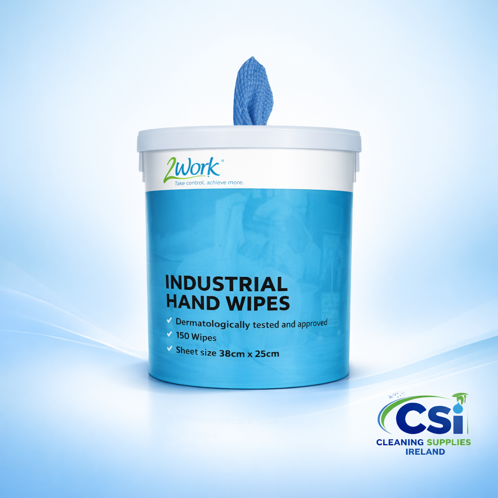 Industrial Hand Wipes 150 Pack No Water Required Tough on Grease Grime Silicone 6 Tub Deal Ireland