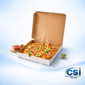 Italian Style Pizza Boxes - White Corrugated (7" to 16" Sizes)