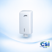 Jofel white ABS plastic bulk pack toilet tissue dispenser for commercial use