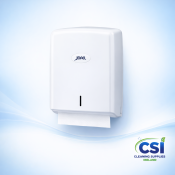 Jofel White ABS Z-Fold and C-Fold Paper Hand Towel Dispenser for Commercial Use